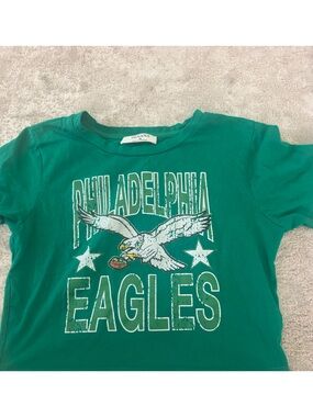 NWOT- Girls Philadelphia Eagles Green Graphic Tee